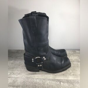 Cody James Leather Engineer Biker Soft Toe Motorcycle Mens Riding Boots Size 9 W